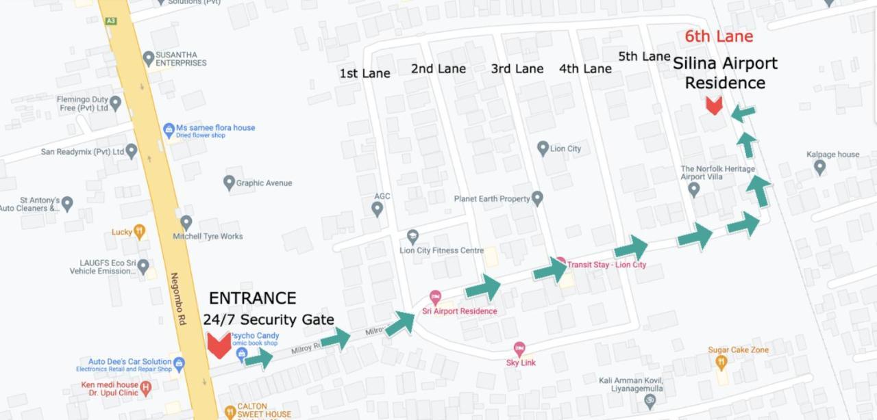 Silina Airport Transit Hotel & Residence Katunayaka Εξωτερικό φωτογραφία